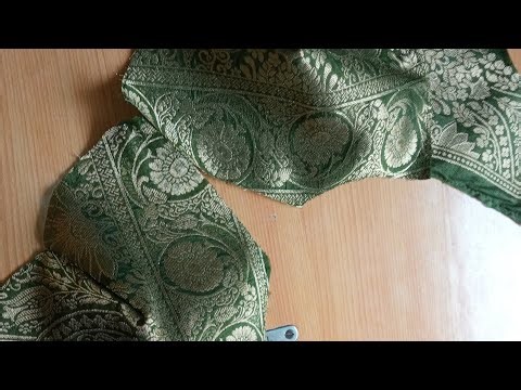 Designer blouse cutting and stitching tutorial step by step