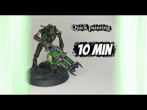 How to paint a Necron in 10 minutes.