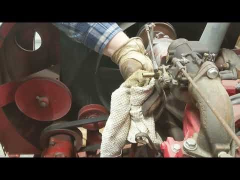 HEAR THE ROAR! First Start Massey Ferguson 300 Combine