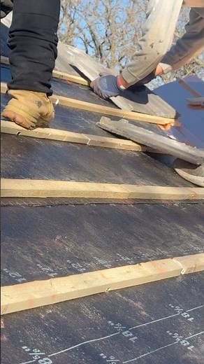 Installing concrete tile on a roof ⚒️