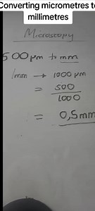 How to Convert Micrometres to Millimetres in Biology