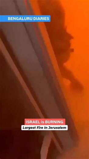 Israel is grappling with one of the worst wildfire disasters in its recent history, as massive fires rage across the outskirts of Jerusalem and other areas, prompting a full-scale national emergency. The blaze, which has already forced the evacuation of thousands and triggered transportation chaos, is being described as Israel's largest-ever wildfire event. #israël #israel_times #israel #gaza #palastine | Bengaluru Diaries