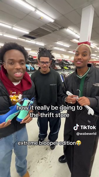 Thrift Shopping Adventure with Wabe: Streetwear Finds & Hilarious Bloopers