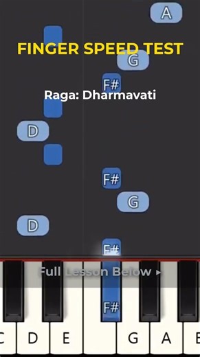 Dharmavati | Finger Speed & Ear Training Challenge 🎹 #Shorts