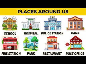 Places Around Us for Kids | Learn Different Places around us | Our neighborhood | Kindergarten Video