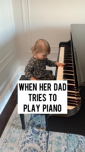 22K views · 515 reactions | Powerful reaction to dad’s playing  #toddler #piano #funny | The Cool Eats | Facebook