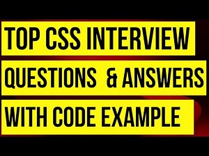 5 CSS Interview Questions YOU MUST KNOW (Live Coding)
