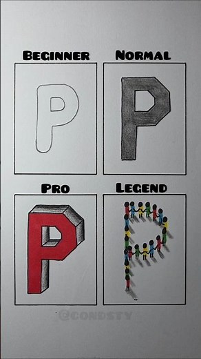P letter drawing tutorial