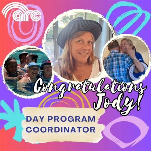 ARC is excited to announce Jody Seal as our new Day Program Coordinator! Jody has a long and meaningful history with ARC. She first became involved while Dixie and Mary were here through LAUSD, then years later as an employee. During Covid, she stepped in as a volunteer swim coach. And for the past three years, Jody has been part of the ARC family once again, bringing dedication, expertise, and heart to everything she does. With over 40 years of experience working with the population we serve, J