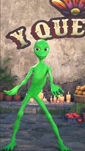 New Y Que Fue teaser! 🤯 The green alien is back 👽💃 #yquefue #alien #dance #shorts