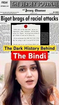 The Drak History Behind the Bindi! #bindi #dotbusters #indianhistory #racism #southasia #america