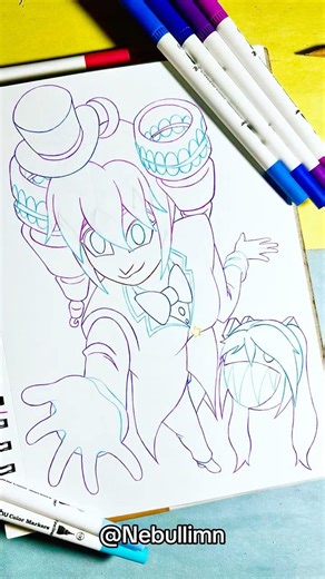 Drawing TADC EP. 8 CAINE TETO in my ART STYLE (p. 1) #shorts #art #digitalcircus #tadc #caine #teto