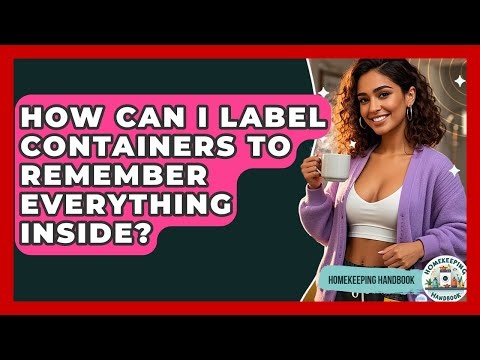 How Can I Label Containers To Remember Everything Inside? - Homekeeping Handbook