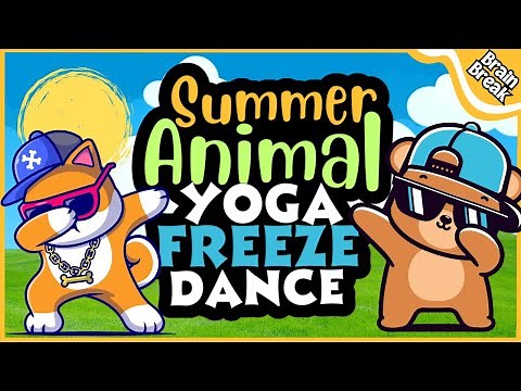 Summer Freeze Dance | Just Dance | Summer Brain Break | Yoga For Kids | Summer Yoga Freeze Dance