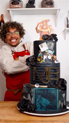 Everything Just Baked ! on Instagram: "Quick what’s the best Mary J Blige song?!👀 I’m a lil late but happy birthday to the Queen!!!! I’m so grateful I was able to bake a few cakes for her. This one was to celebrate her sold out show when she was on tour🥳 (I saw she’s having a residency in Vegas, yall better get some tickets!!!) #everythingjustbaked #birthdaycake #celebritycake"