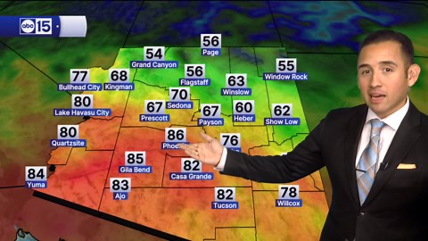 Kidcaster Kohen gives your Friday morning forecast from Marjorie Entz Elementary School