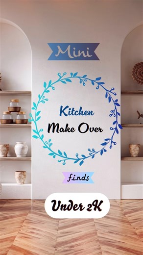 Kitchen Mini Make over under 2k series 😲 - Part 1 #shortvideo #viral #contentcreator #kitchen