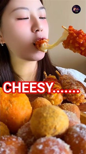 Crispy Cheesy Fried Bites ASMR 🧀 | Ultimate Crunch & Cheese Pull #shorts