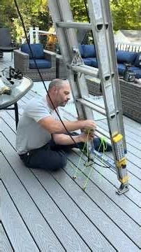 Ladder Safety on a Trex Deck