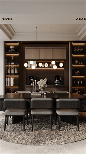 FarnaazGhasemli | CG Artist | Interior designer on Instagram‎: "Interior Design of "A" |House| Modern kitchen with warm & neutral tones where beauty meets function ___________________ Client: Mr. Azizi Location: Velenjak, Tehran Year: 2025 ___________________ | Living room + Bar | Designer & visualization: Mehrnaz Toupeh & Farnaz Ghasemli Executive engineer: Mohammad bolourchi ___________________ Warmth, simplicity, and balance come together. Wood, stone, and neutral tones shaping a modern and c