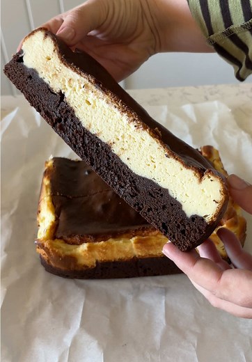 Delicious Brownie Basque Cheesecake Recipe Reveal