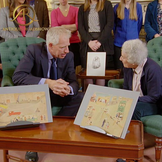Remembering a literary legend and an incredible woman. During our Holocaust memorial programme children’s author and illustrator Judith Kerr brought along some sketches she did as a child, before her family fled Berlin in 1933 when Hitler came to power. She spoke to our art expert Rupert Maas about growing up as the Nazis came into power and fleeing as a refugee. RIP Judith Kerr 1923-2019 | BBC Antiques Roadshow