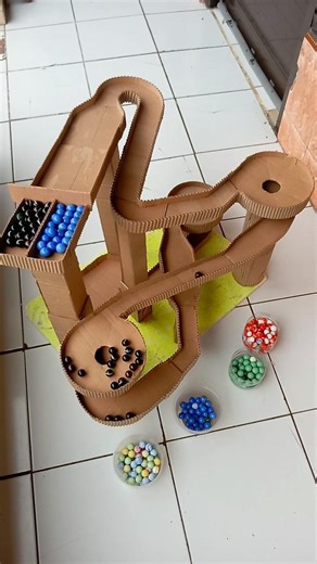 marble run short ‼️ marble spiral the world of mechine slide...#short #fyp #viral