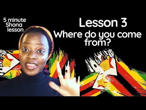 Lesson 3: Where do you come from? | Beginner Shona Lesson | Speak Shona
