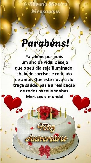 01 De Maio 🎀 Uma Mensagem de Aniversário Linda e Emocionante! Para alguém muito especial!