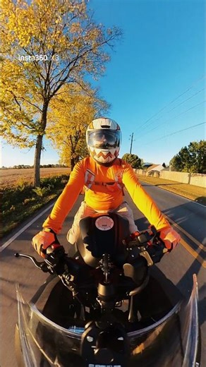 Epic & Fun Fall / Halloween Beginners Motorcycle Ride on Insta360 X3
