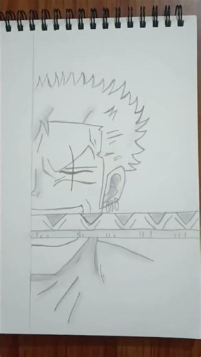 🗡️ Zoro Drawing ✏️ | One Piece Sword Art #shorts