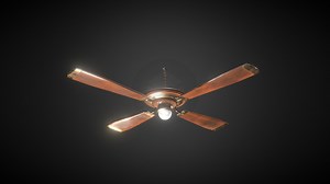 Classic Ceiling Fan - Download Free 3D model by Cécile Amstad (@c.m.a)