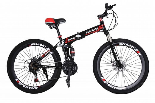 Folding Bike Shard Land Rover 20,24,26 Inch, 21 Speed, Double Suspension, Spoke Wheel - Mountain Bike