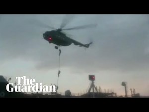 Iran troops rappel onto seized British-flagged oil tanker