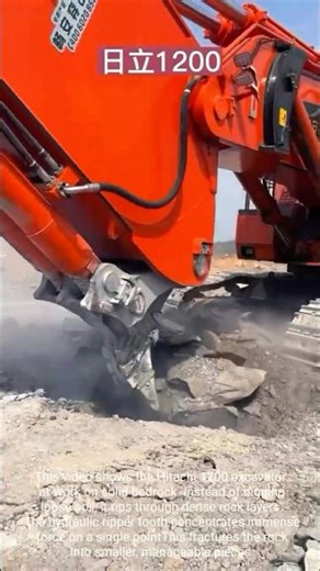 Hitachi’s Hydraulic Beast Tears Through Hard Stone!