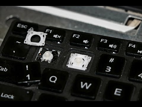 Fixing insensitive/sticky/faulty/stiff/hard Keyboard Keys/buttons || Dell Laptop