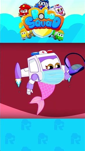 Baby Mermaid Got Sick Song 💦 | Healthy Food for Kids | RoboSquad Kids Song #shorts