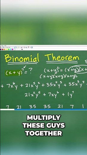 Binomial Theorem Simplify Complex Exponents Instantly! #math #maths #shorts #algebra