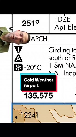 ❄️ Navigating Cold Weather Airports: Snowflake Symbol & Altitude Corrections 🌡️ Master cold weather approaches! In this quick guide, I break down the crucial steps for using the snowflake symbol on FAA instrument approach plates. This symbol is key for ensuring safe terrain clearance during cold weather by correcting altimeter errors. Here's what you'll learn: 🔹 1️⃣ Identify Outside Air Temperature: 🌡️ Check the temperature next to the snowflake symbol. If it's at or below this, you need to a