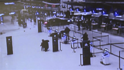 New video shows driver ramming Detroit Metro Airport entrance in January