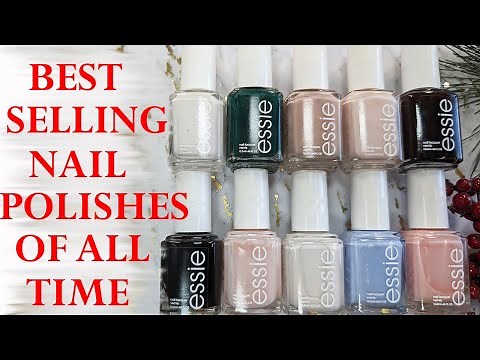 TOP 10 BEST SELLING ESSIE NAIL POLISHES OF ALL TIME | Swatches on the Natural Nails