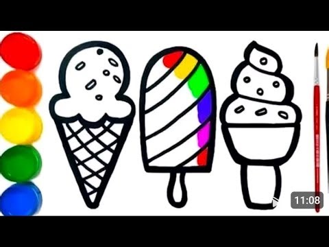 How to Draw a Cute Ice-Cream 🍦 | Easy Step by Step Drawing for Kids!Ice Cream Drawing for Kids