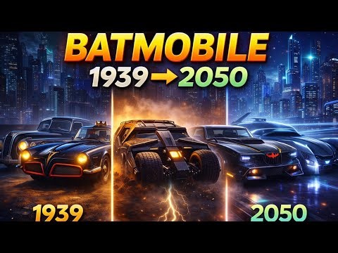 Batmobile Evolution 1939–2050 🦇 | All Batman Cars in Movies & Comics