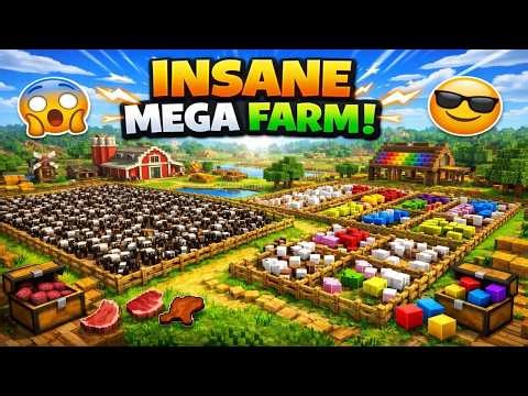 I Built the MOST INSANE Animal Farm in Minecraft!