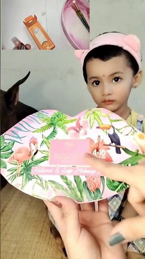 Whimsy Beauty Makeup kit for kids Review/ Makeover with Yashika 😍 Safe and Natural ingredients