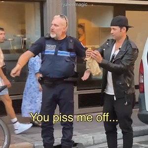 Police man Prank in Paris😰#prank #police #paris | Julien Magic