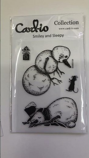 Snowman stamps by Card-io #cardcreations #snow #cardmaking