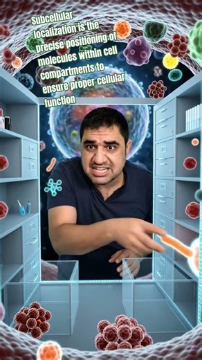 What is Subcellular localization #biology #science #genetics