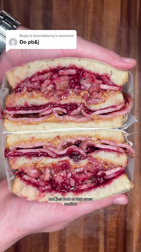 Triple Stacked PB&J Sandwich with Bacon Recipe