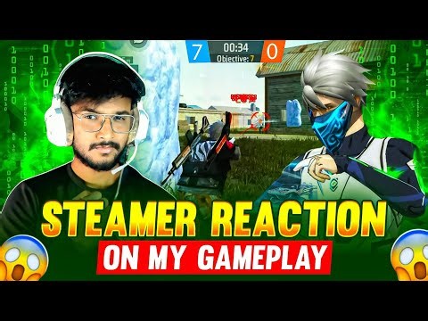 STREAMER REACTION ON MY GAMEPLAY | REACTION ON MY GAMEPLAY | LIVE STREAMER REACTION 🎯